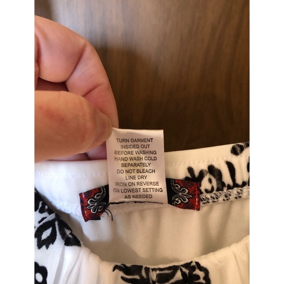 White Cocktail Dress with Black Velvet Floral Pattern - Picture 3 of 10